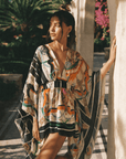 Tropical Chain Print Kaftan - GorgeousGul
