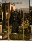 Black Lace Shirt Dress - GorgeousGul