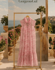 Rose Petal Sheer Dress - GorgeousGul