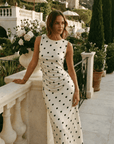 Classic Dot Ruched Dress - GorgeousGul