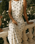 Classic Dot Ruched Dress - GorgeousGul