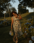 Blue Meadow Midi Dress - GorgeousGul