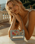Blue Floral Clear Shoulder Bag - GorgeousGul