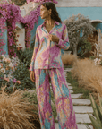 Fuchsia Aqua Co-Ord Set - GorgeousGul