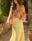Soft Yellow Flowing Skirt - GorgeousGul
