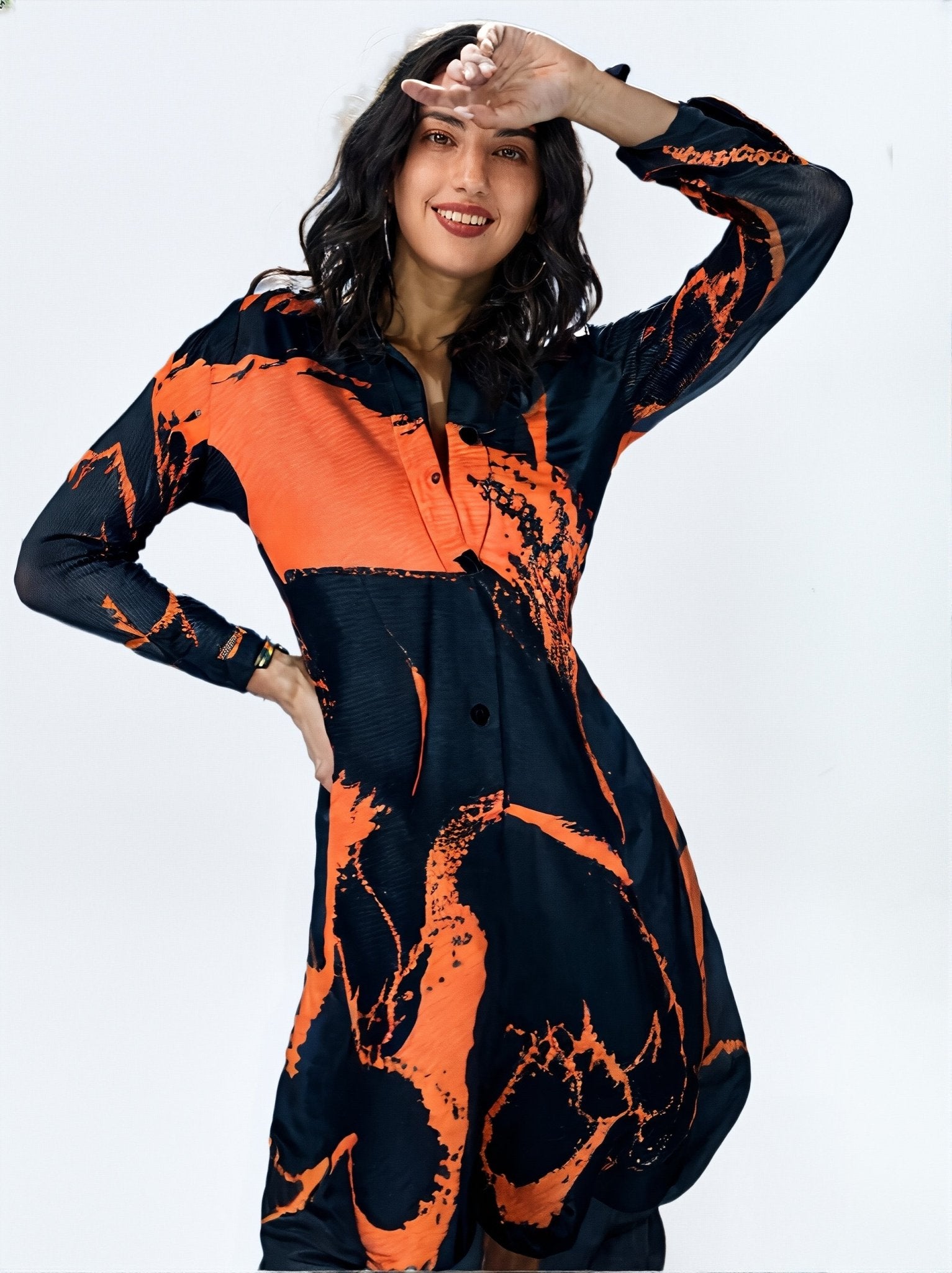 Lava Shirt Dress - GorgeousGul