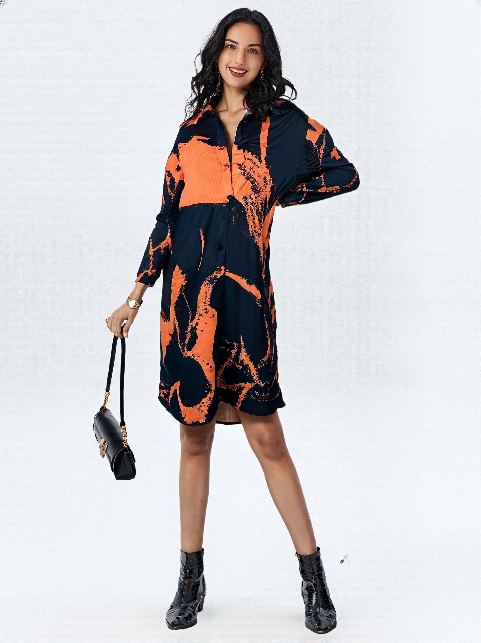 Lava Shirt Dress - GorgeousGul