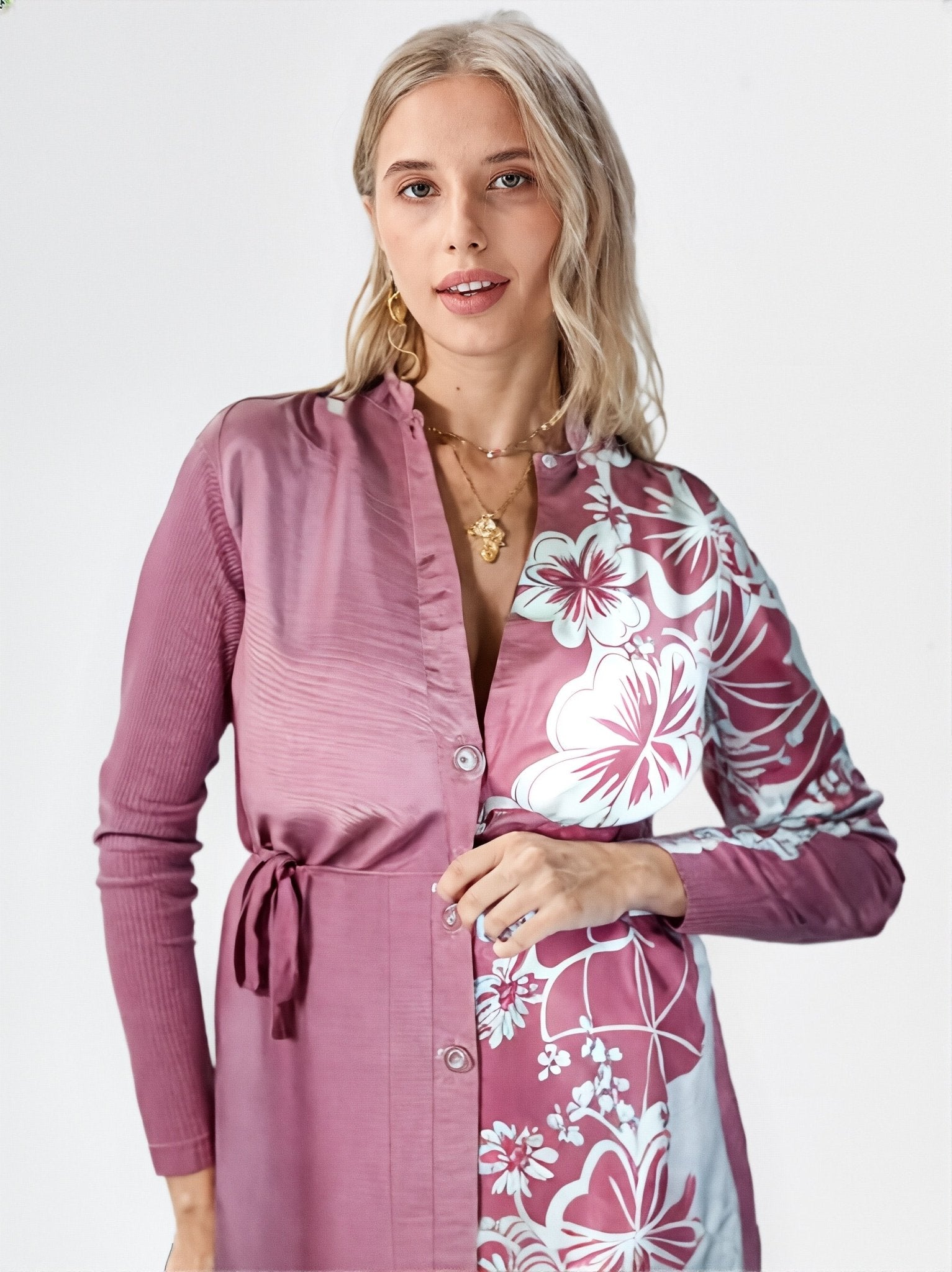 Pinki Shirt Dress - GorgeousGul