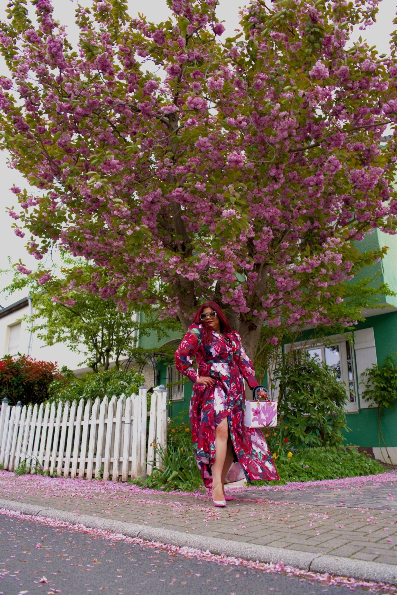 Blumed Pink Rose Dress - GorgeousGul