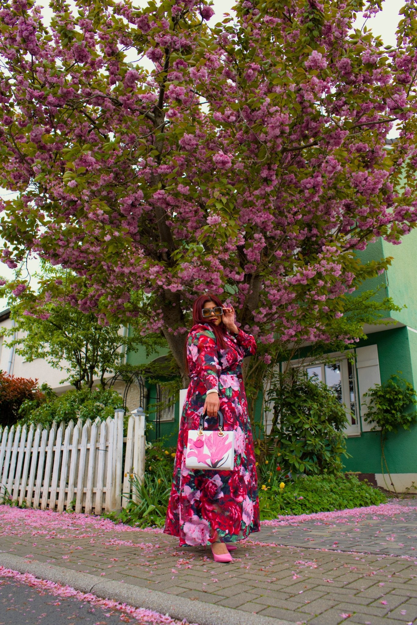 Blumed Pink Rose Dress - GorgeousGul