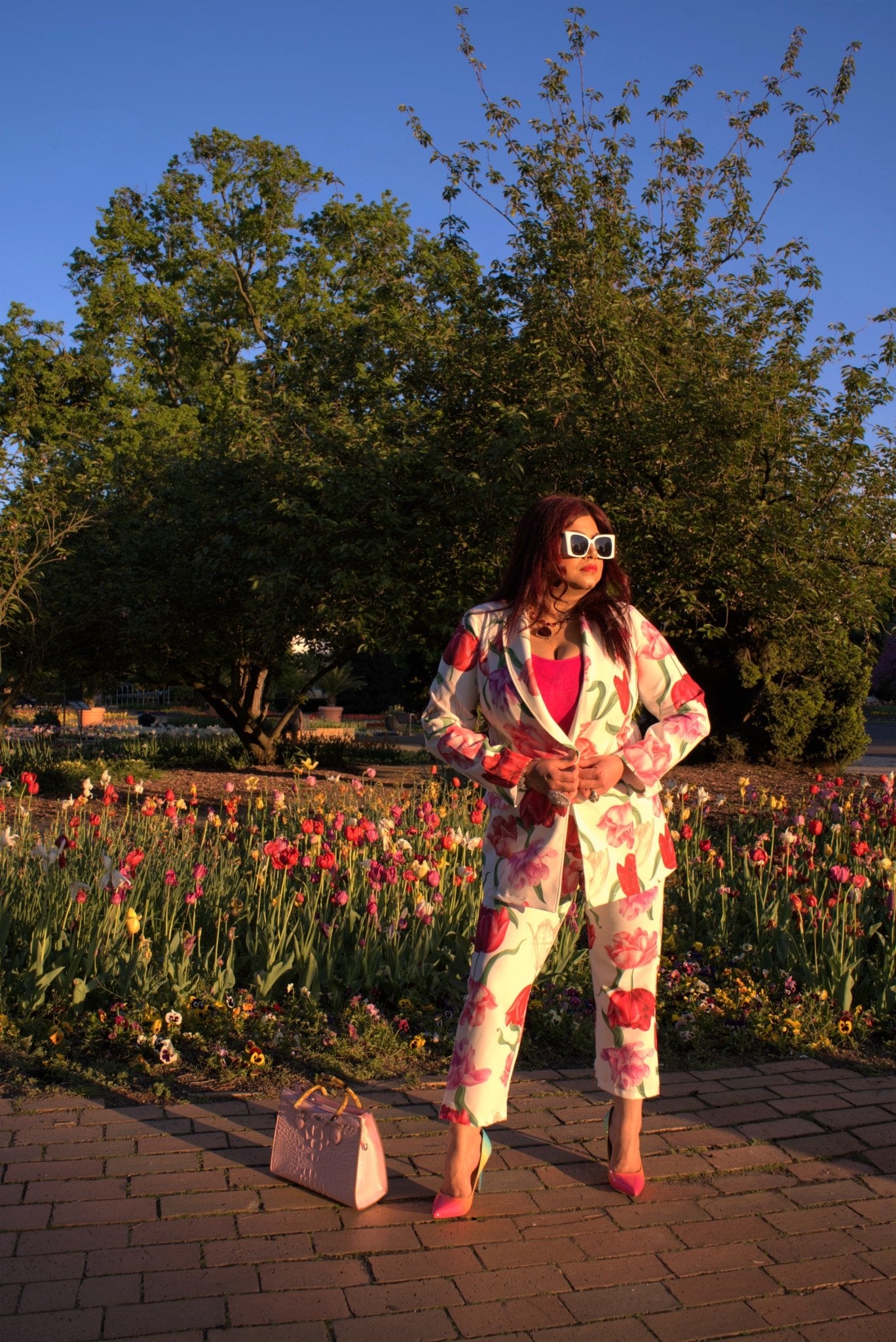 Blumed Tulip Blazer Set - GorgeousGul