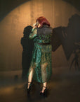 The Green Leopard Coat - GorgeousGul