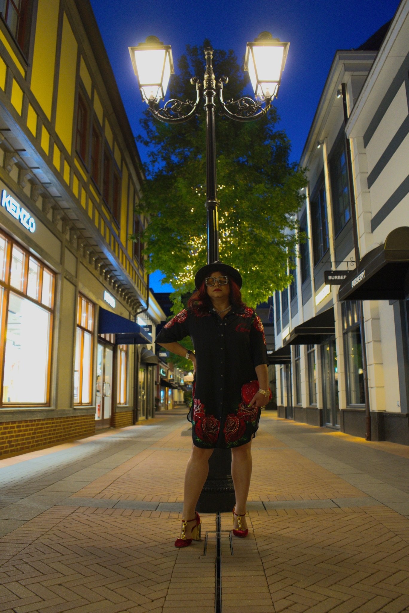 The Red Rose Long Shirt - GorgeousGul