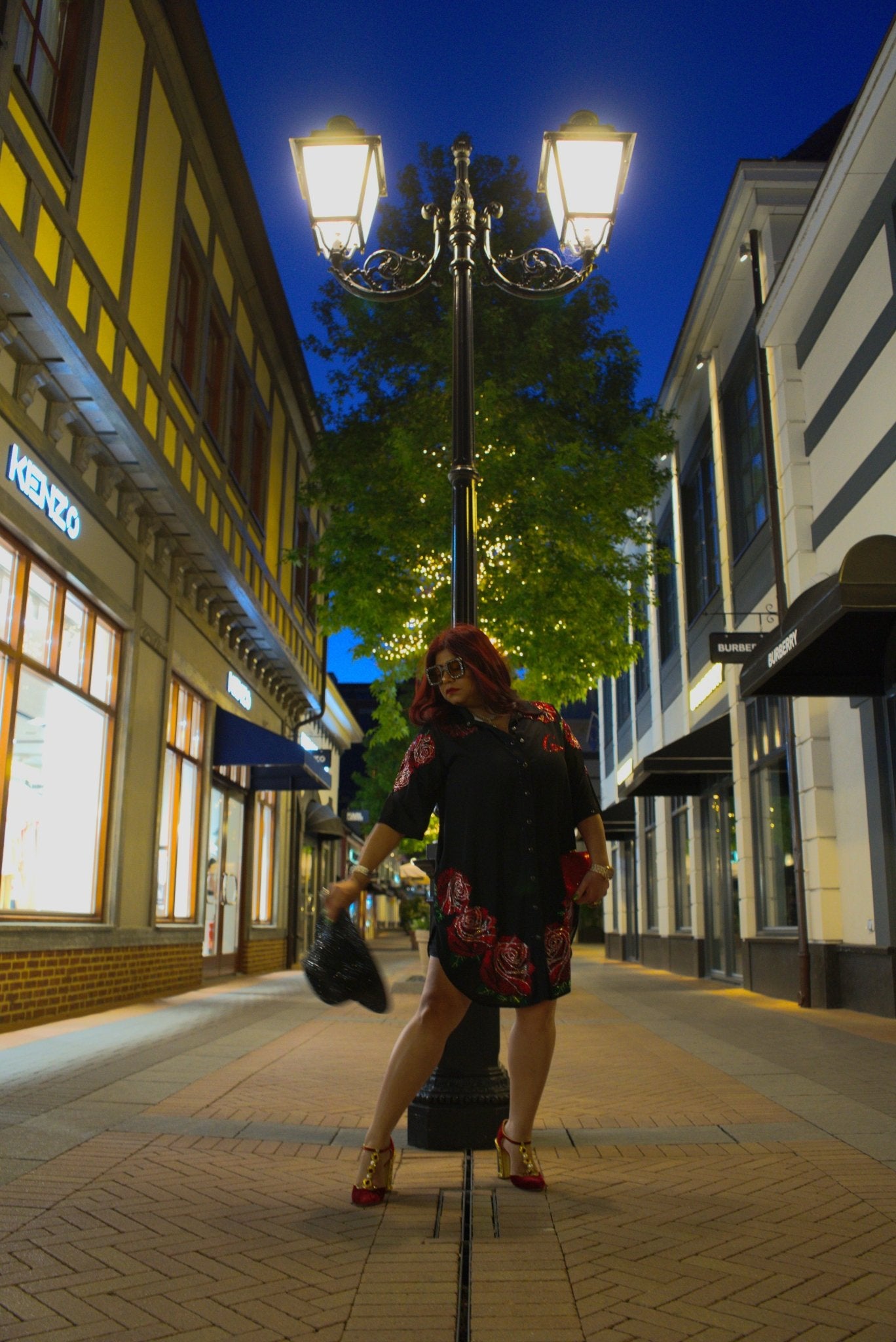 The Red Rose Long Shirt - GorgeousGul