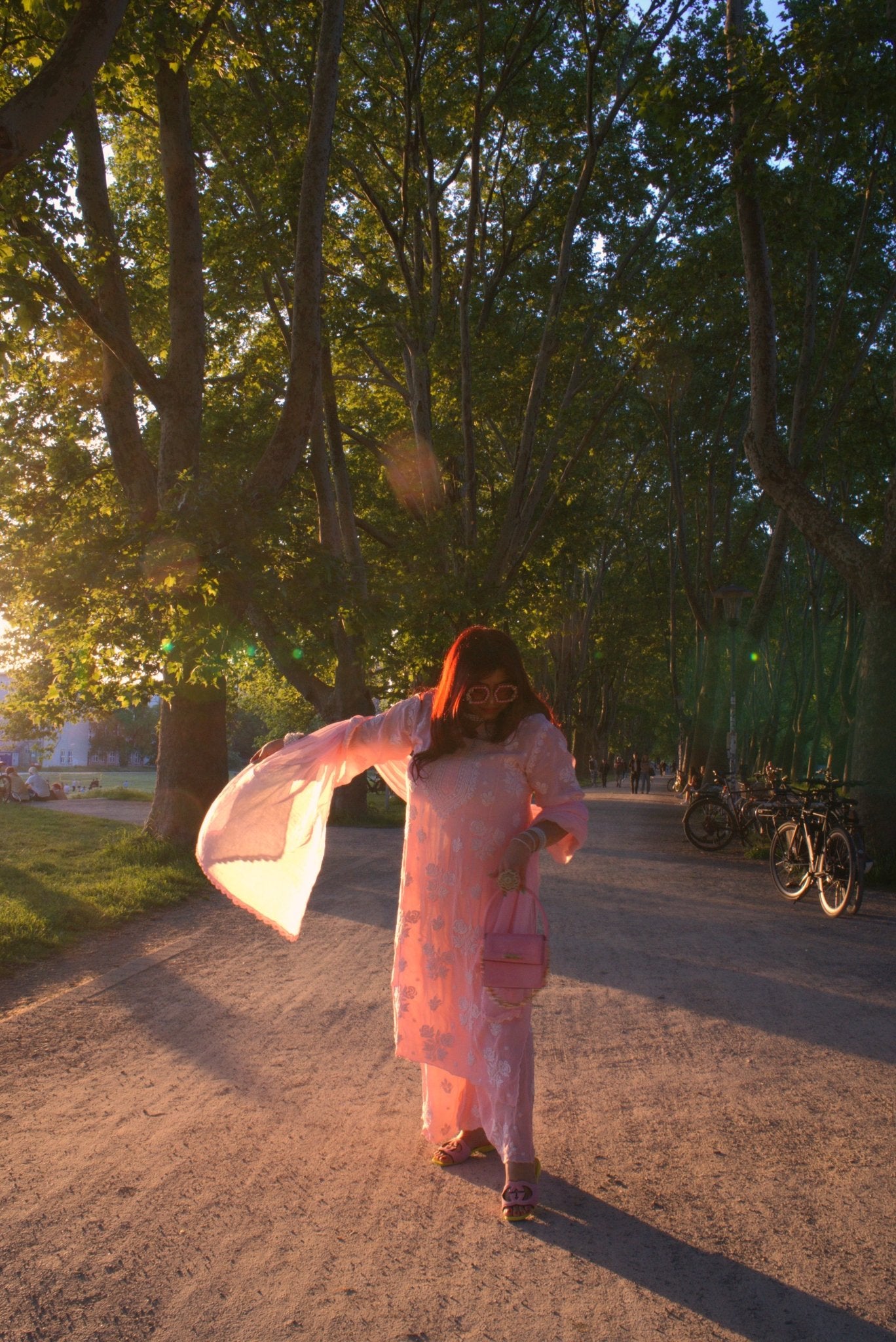 Pink Indian Chikankari