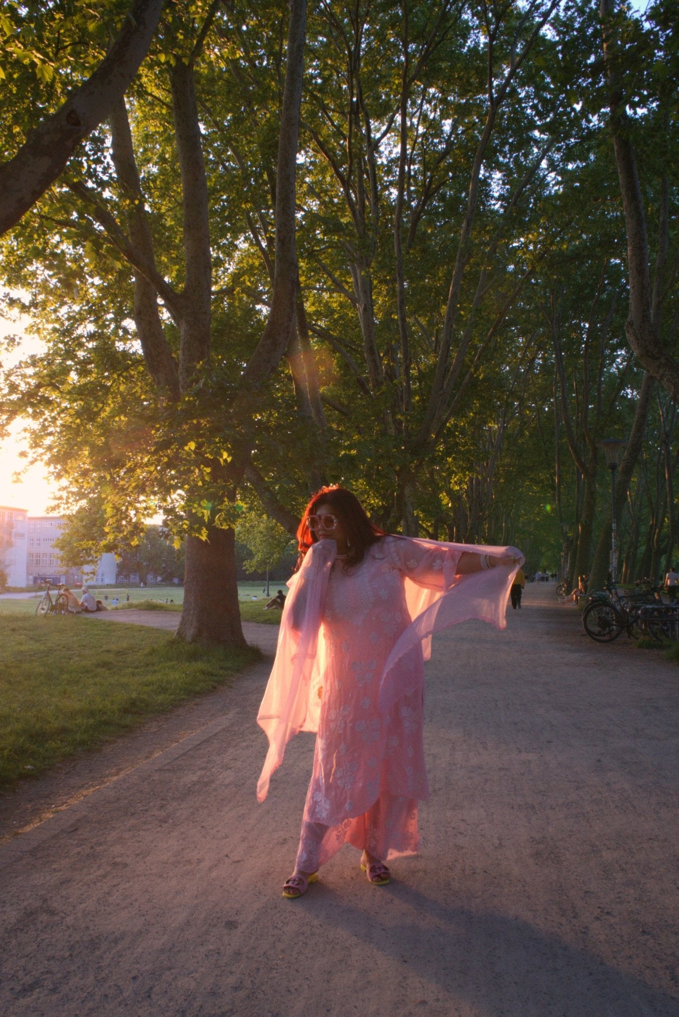 Pink Indian Chikankari