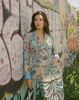 Graffiti Plaid Statement Blazer - GorgeousGul