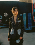 Midnight Street Art Blazer - GorgeousGul