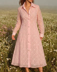 Pearl Bloom Shirt Dress - GorgeousGul