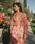 Blush Riviera Floral Chiffon Set - GorgeousGul