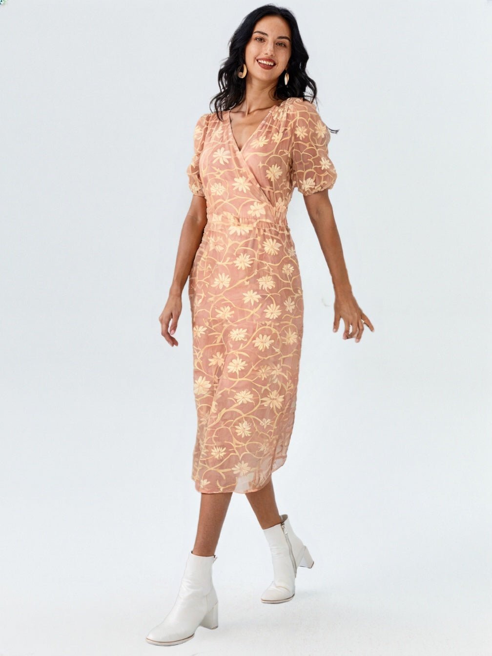 3D Peaches Dress - GorgeousGul