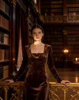 Chocolate Velvet Majesty Dress