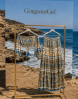 Azure Citrus Skirt Set - GorgeousGul