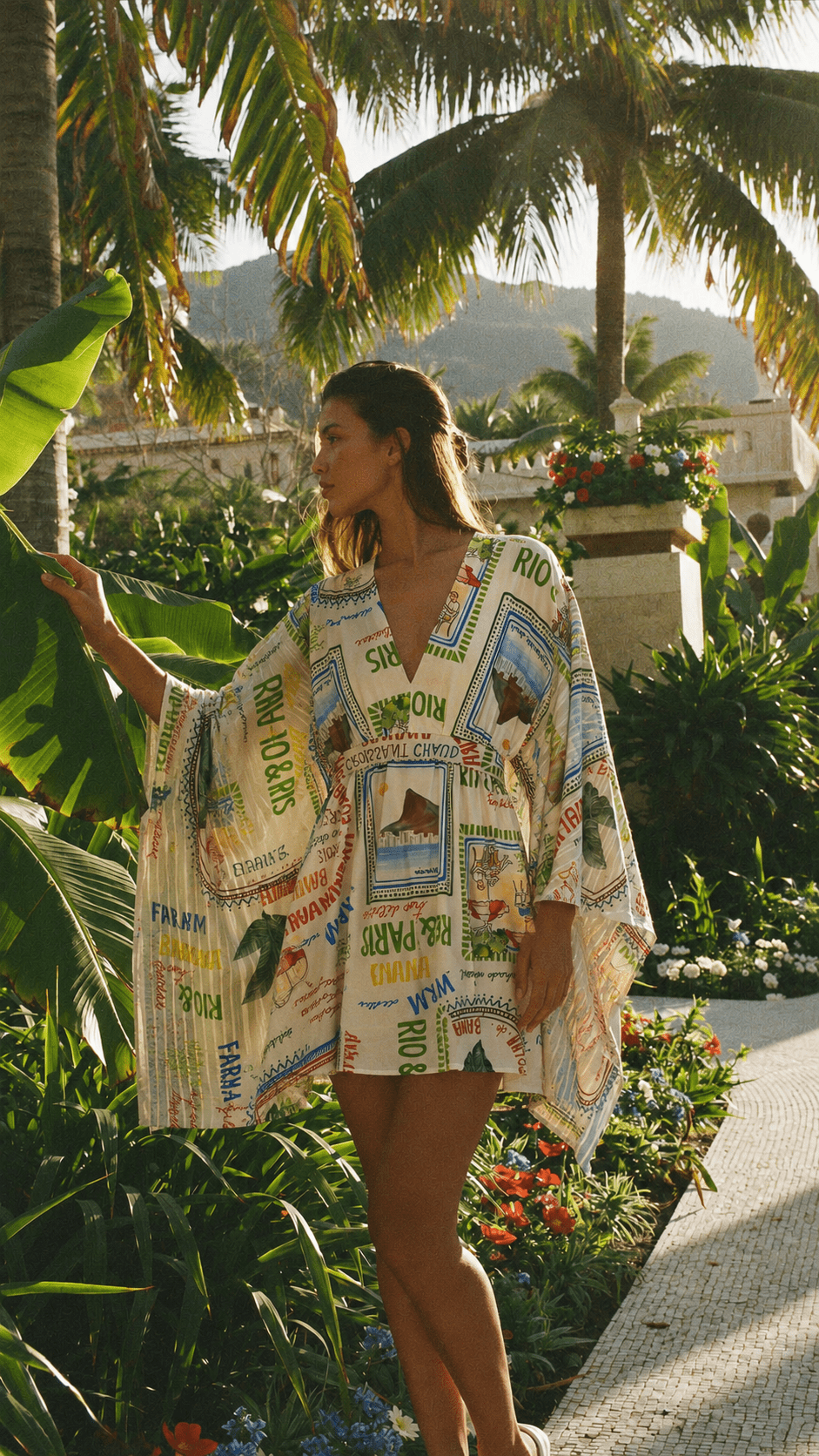 Riviera Postcard Cover-Up Dress - GorgeousGul