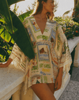 Riviera Postcard Cover-Up Dress - GorgeousGul