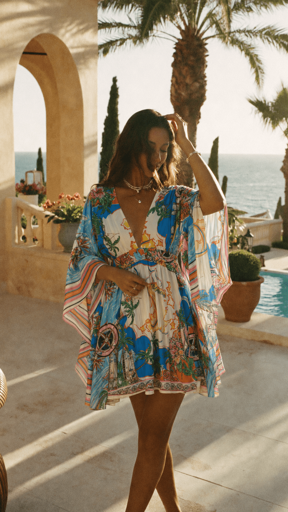 Riviera Voyage Kaftan Dress - GorgeousGul