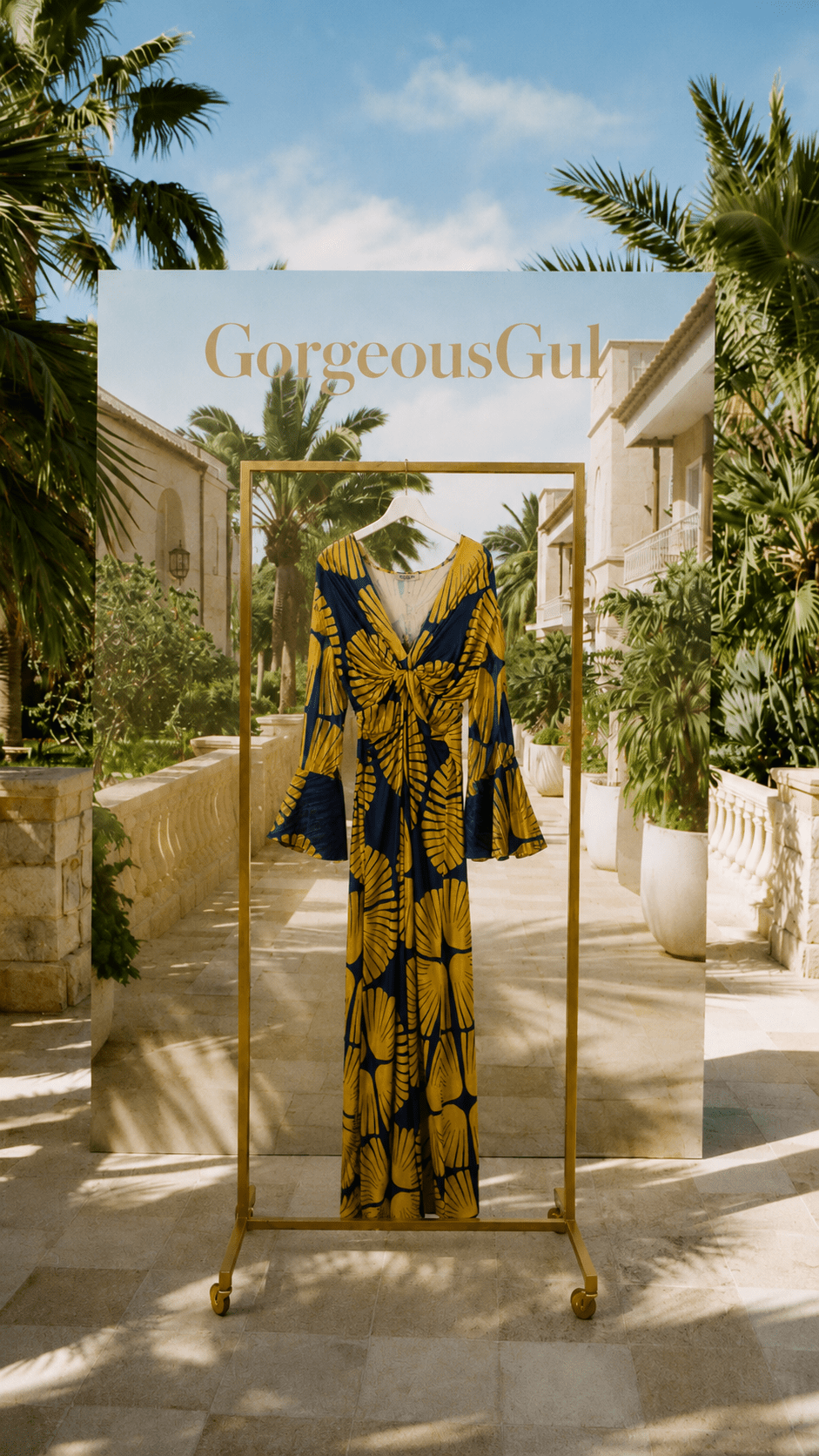 Golden Shell Resort Dress - GorgeousGul