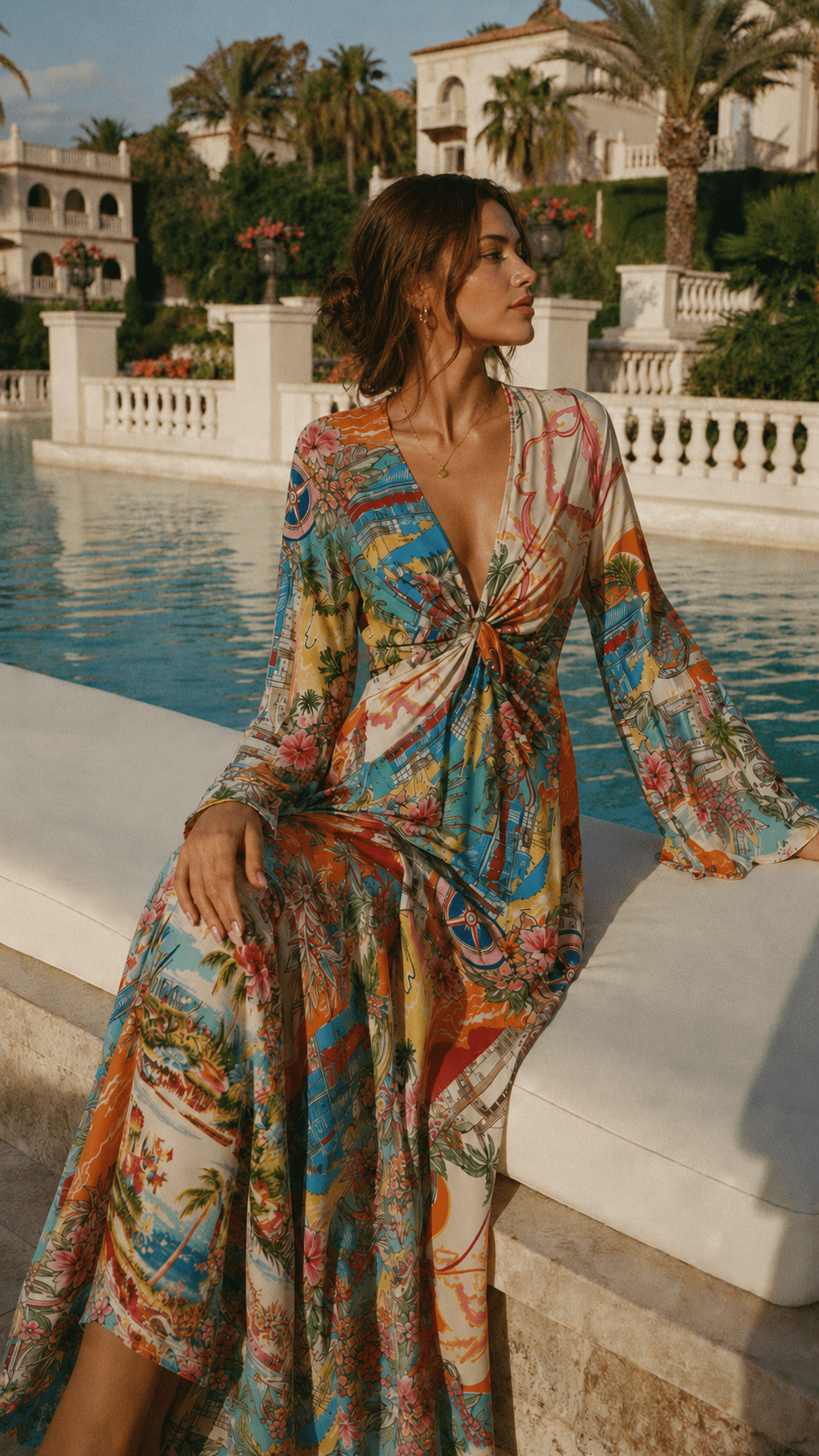 Colorful Resort Maxi Dress - GorgeousGul