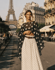 Paris Polka Dot Skirt Set - GorgeousGul