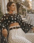 Paris Polka Dot Skirt Set - GorgeousGul