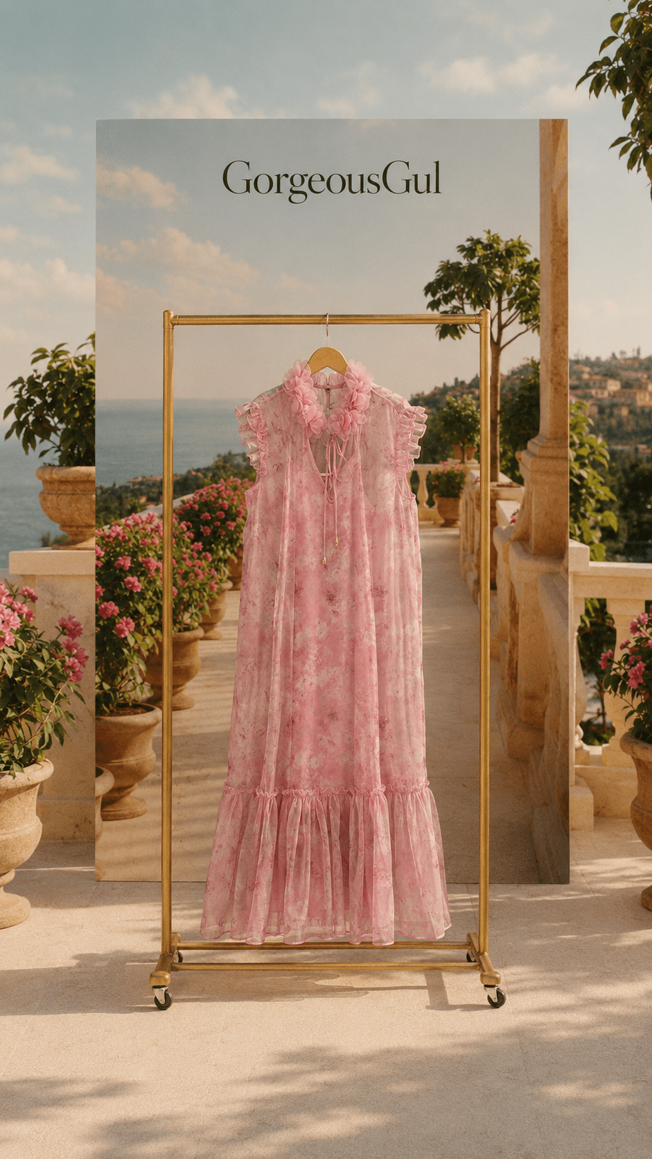 Rose Petal Sheer Dress - GorgeousGul