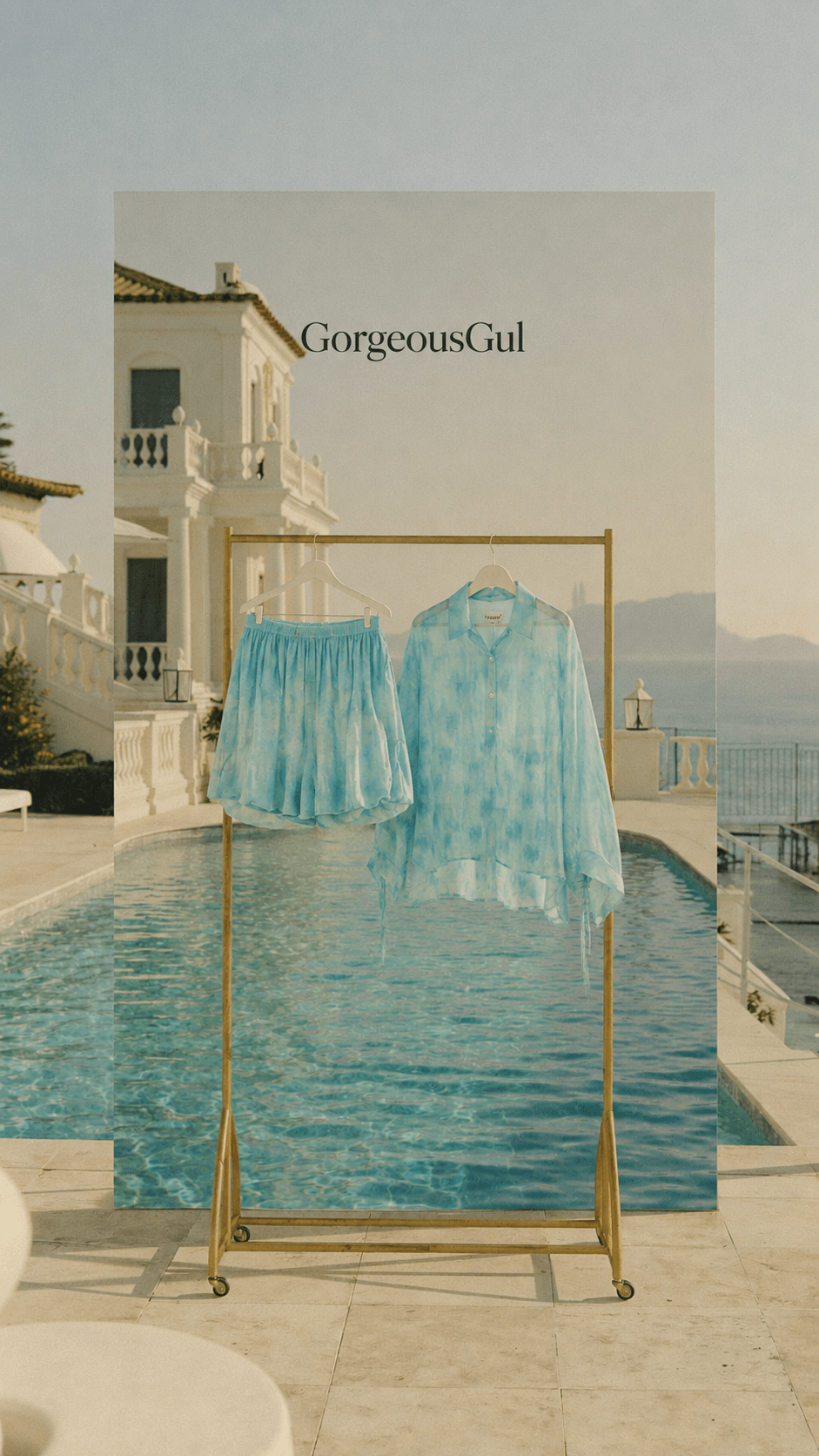 Aqua Breeze Bubble Shorts Set - GorgeousGul