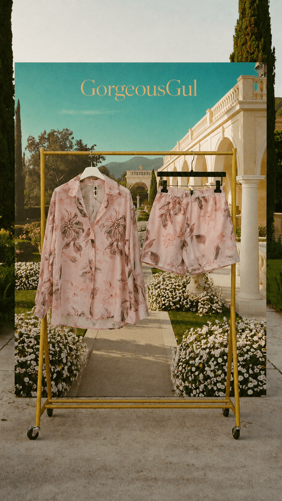 Pink Pearl Floral Co-Ord Set - GorgeousGul