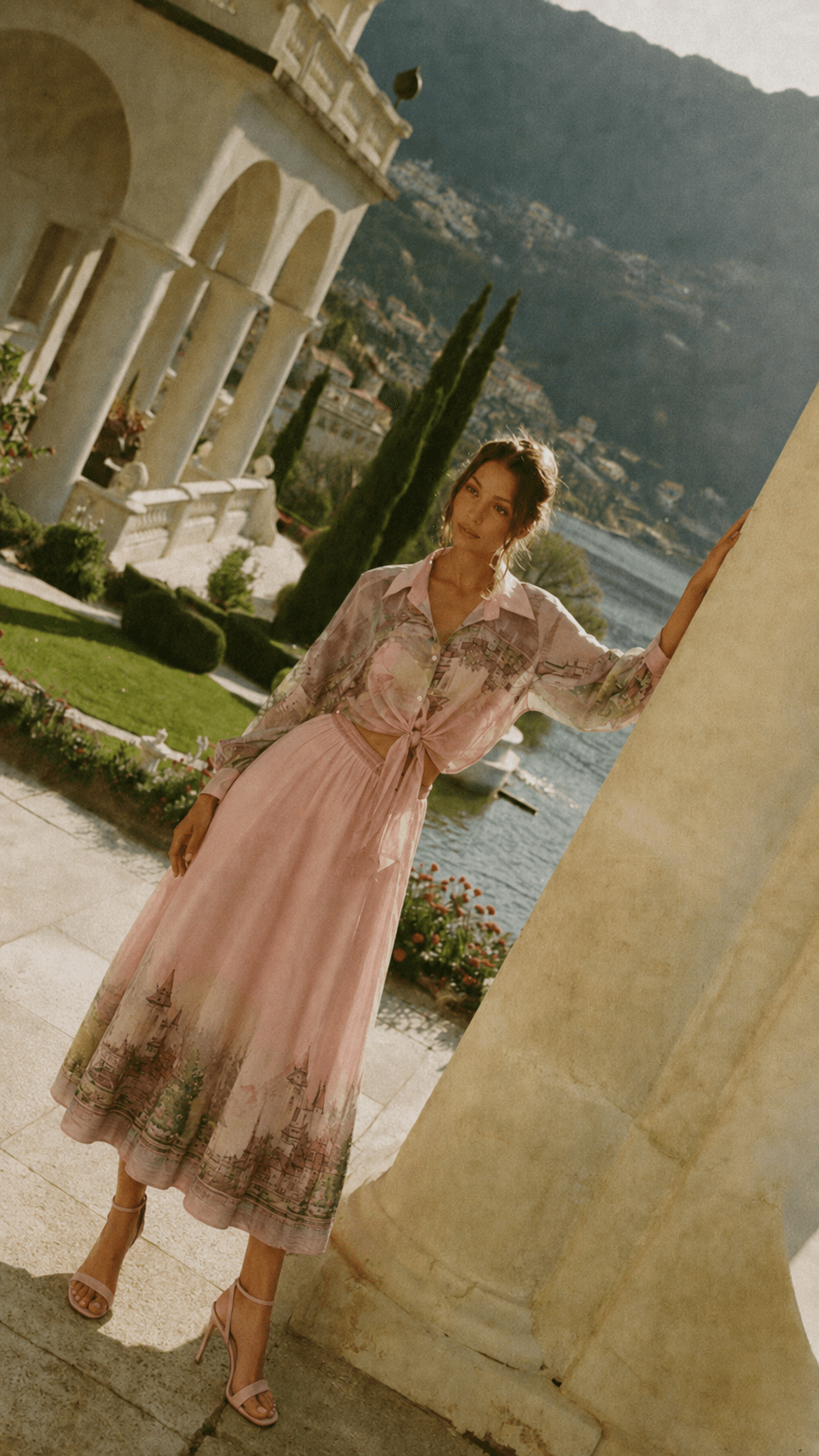 Blush Como Skirt Set - GorgeousGul