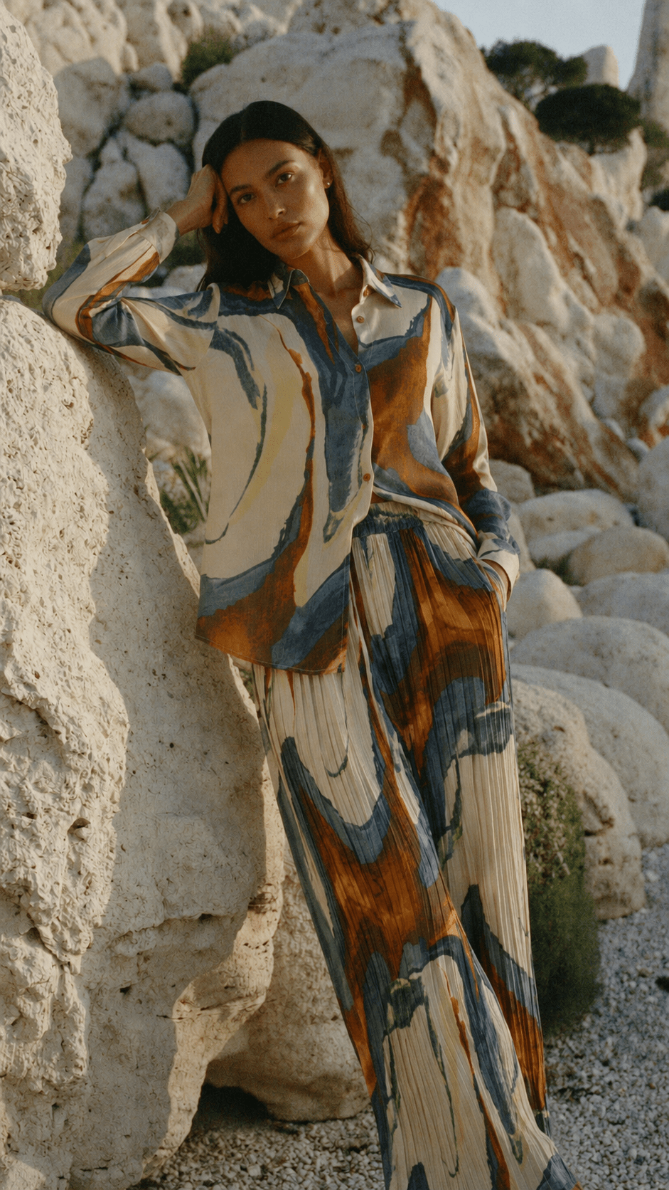Canyon Wave Shirt Set - GorgeousGul
