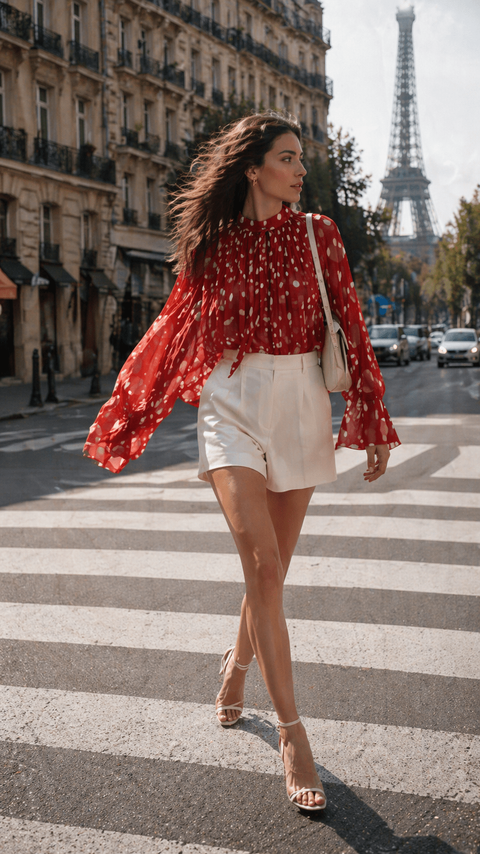 Paris Polka Dot Blouse - GorgeousGul