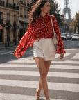 Paris Polka Dot Blouse - GorgeousGul