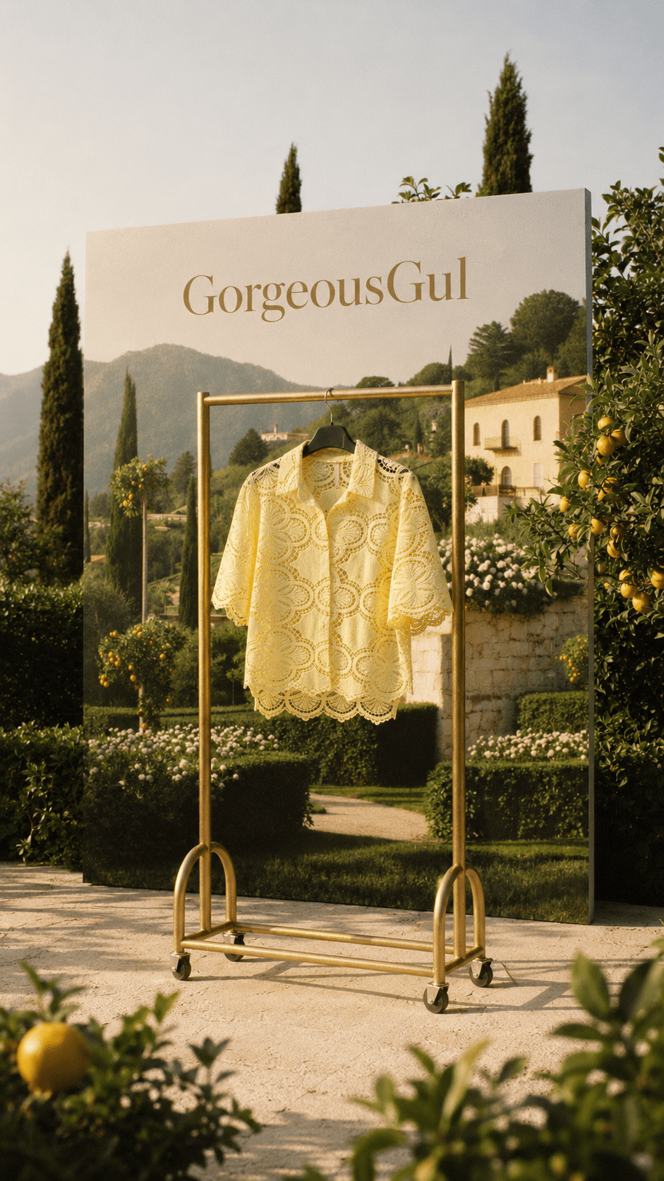 Lemon Bloom Lace Top - GorgeousGul