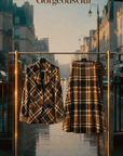 Brown Heritage Blazer Set - GorgeousGul