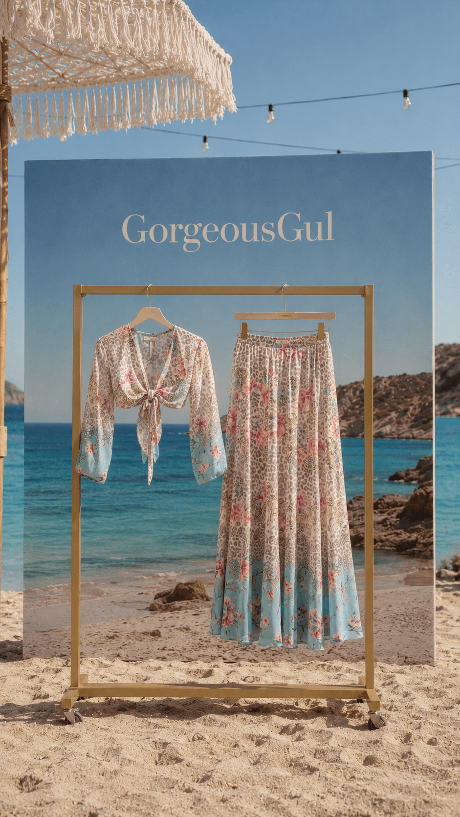 Tropical Leopard Skirt Set - GorgeousGul
