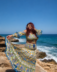 Azure Citrus Skirt Set - GorgeousGul