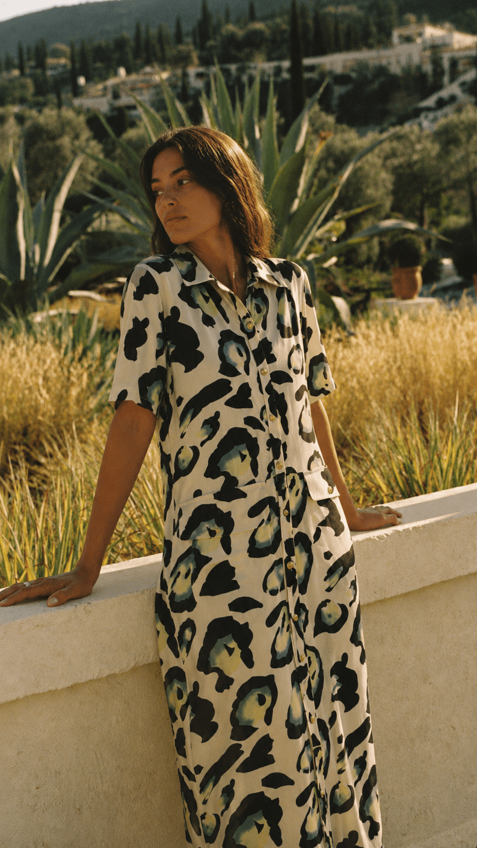 Ivory Safari Shirt Dress - GorgeousGul
