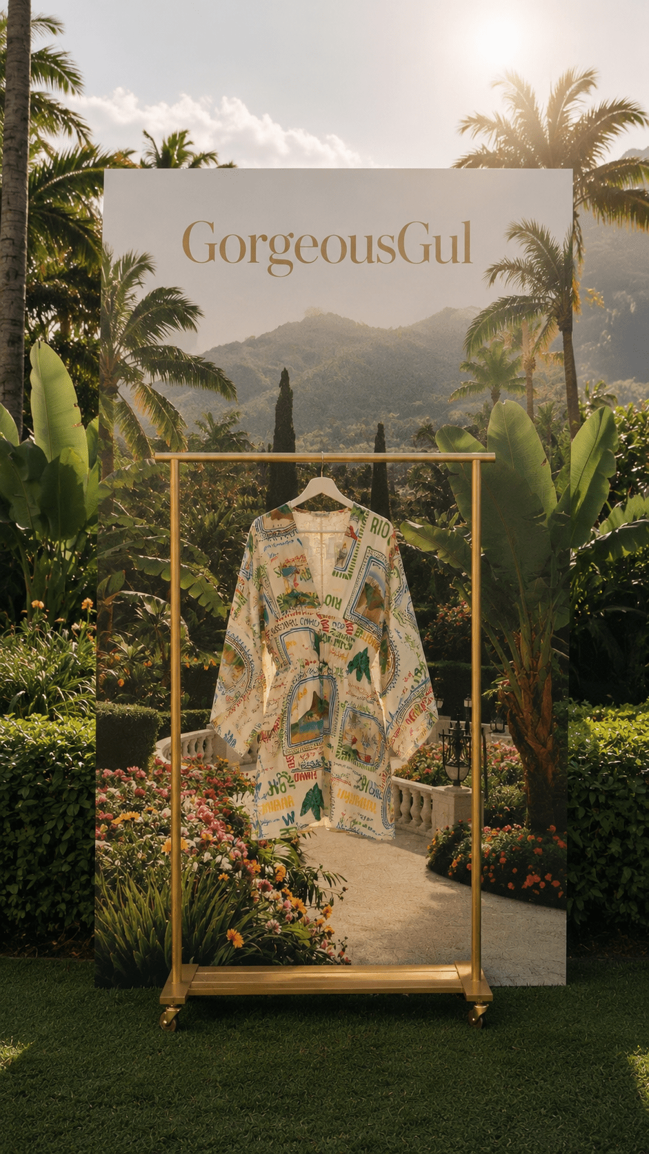 Riviera Postcard Cover-Up Dress - GorgeousGul