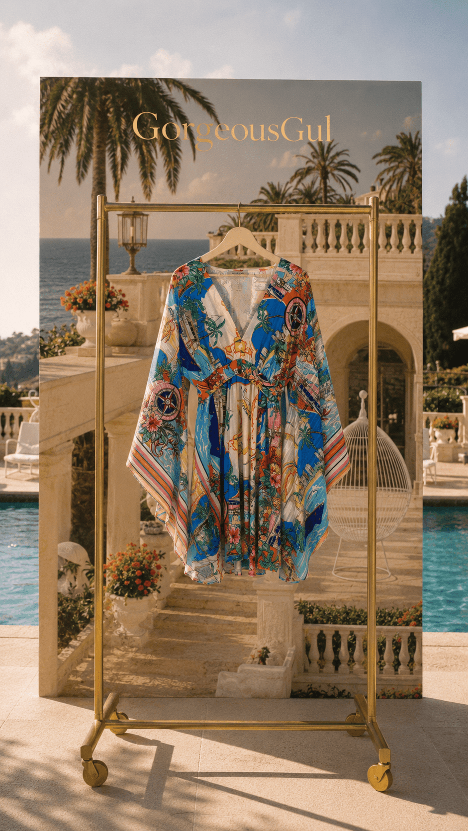 Riviera Voyage Kaftan Dress - GorgeousGul