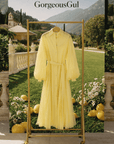 Lemon Garden Midi Dress - GorgeousGul