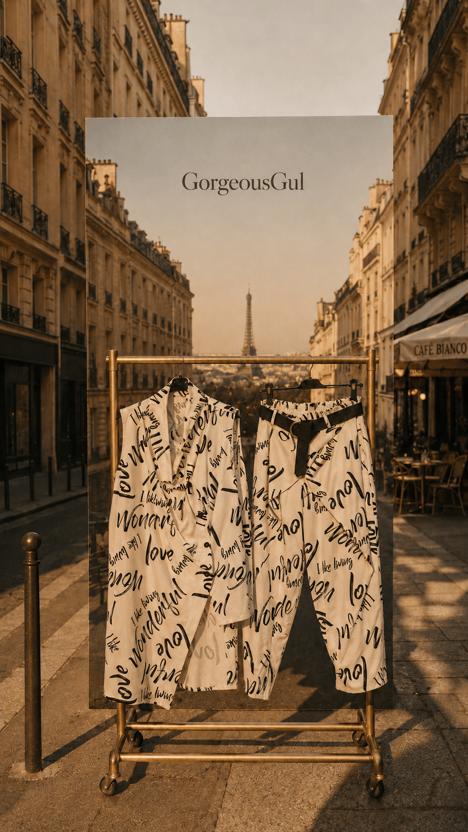 Paris Script Co-Ord Set - GorgeousGul